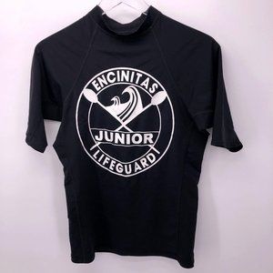 Encinitas Junior Lifeguard Short Sleeve Rashguard L Girls Sunwear Sun Protection